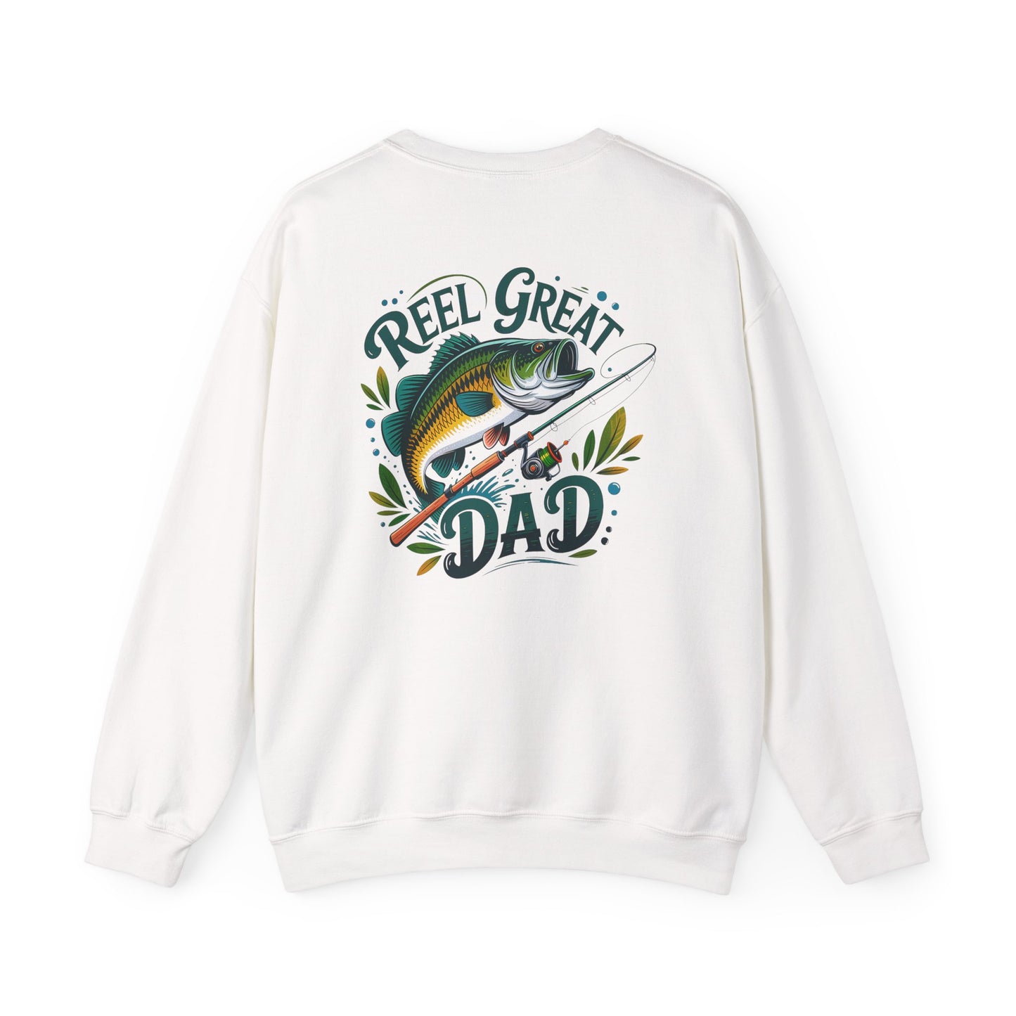 Reel Great Dad Fishing Sweatshirt Printify