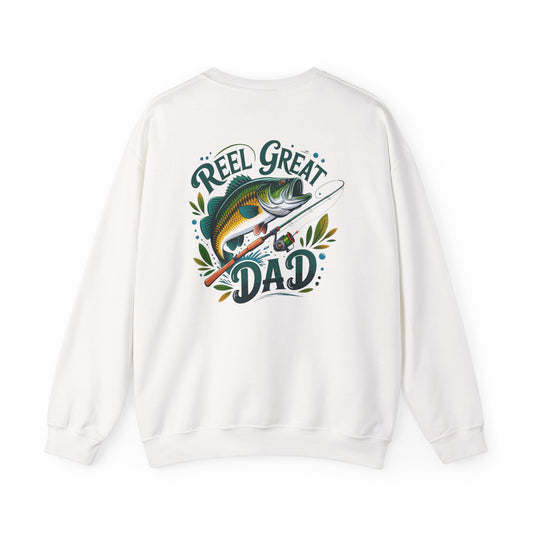 Reel Great Dad Fishing Sweatshirt Printify