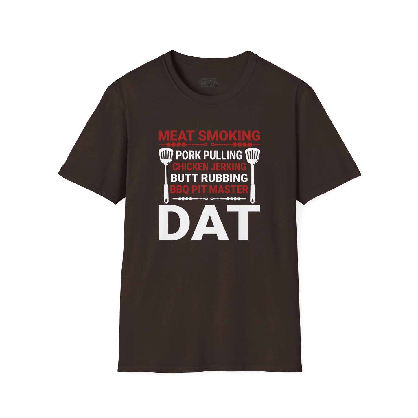 Meat Smoking Pork Pulling BBQ Pit Master Dad T-Shirt Printify