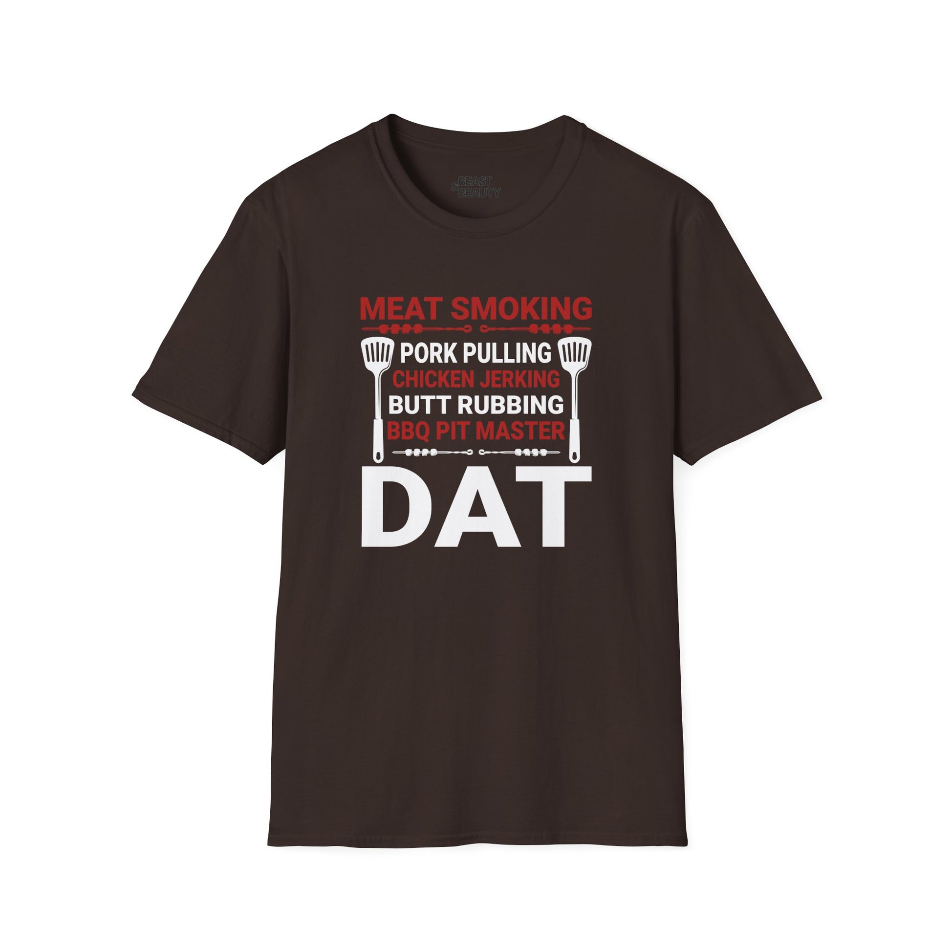 Meat Smoking Pork Pulling BBQ Pit Master Dad T-Shirt Printify