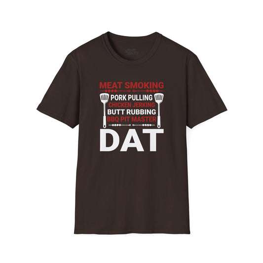 Meat Smoking Pork Pulling BBQ Pit Master Dad T-Shirt Printify