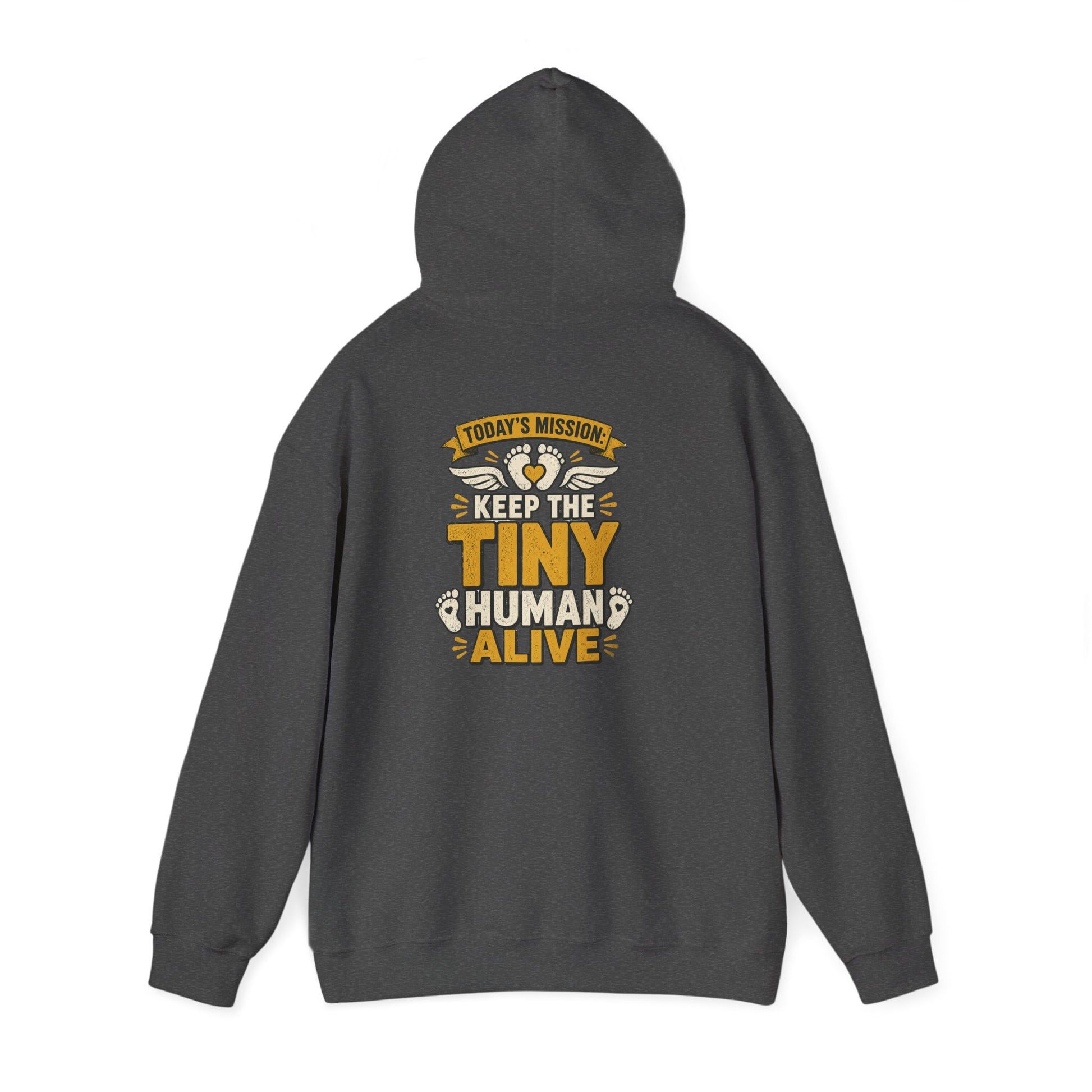 Today’s Mission: Keep The Tiny Human Alive Hoodie Printify