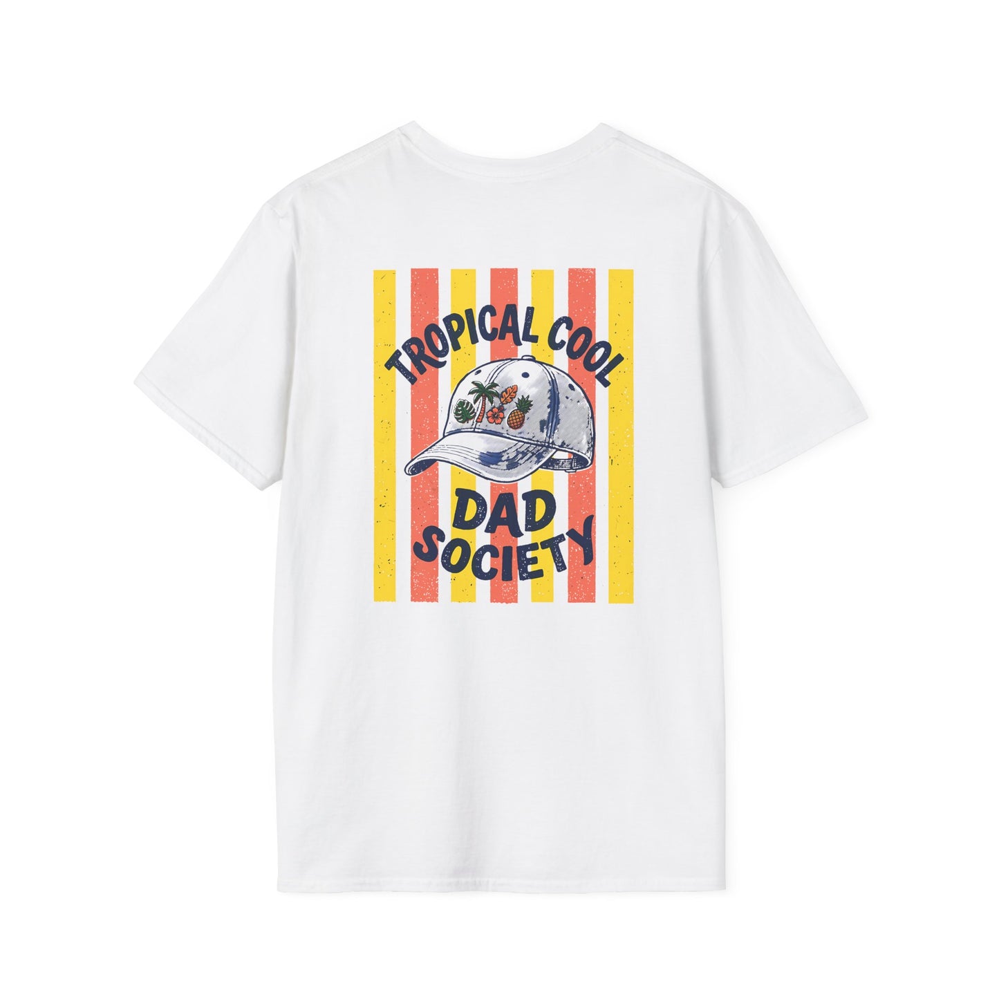 Tropical Cool Dad Society Retro Summer T-Shirt Printify