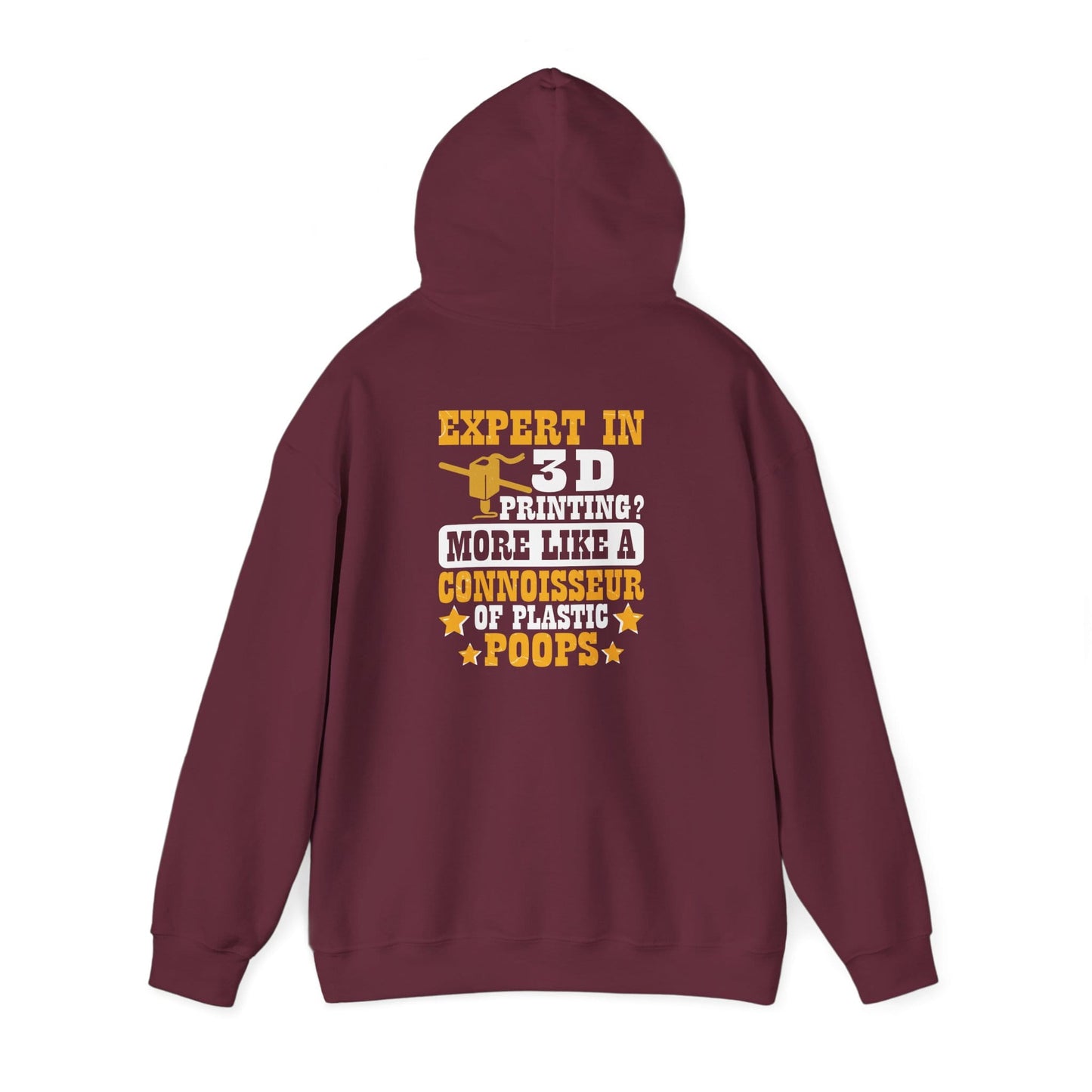 3D Printing Expert Hoodie - Connoisseur of Plastic Poops S / Maroon gift_idea unique_gift personalised_gift