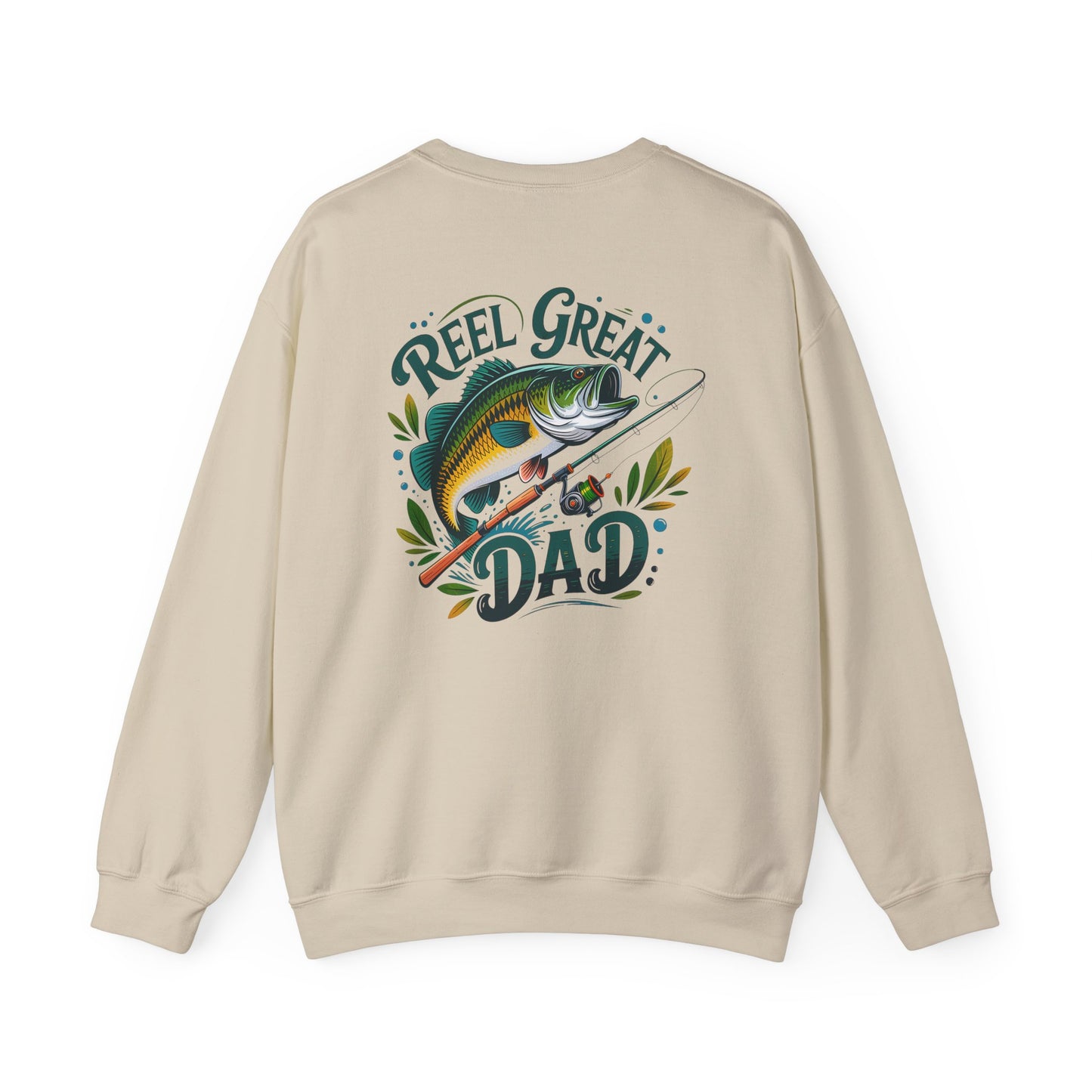 Reel Great Dad Fishing Sweatshirt Printify