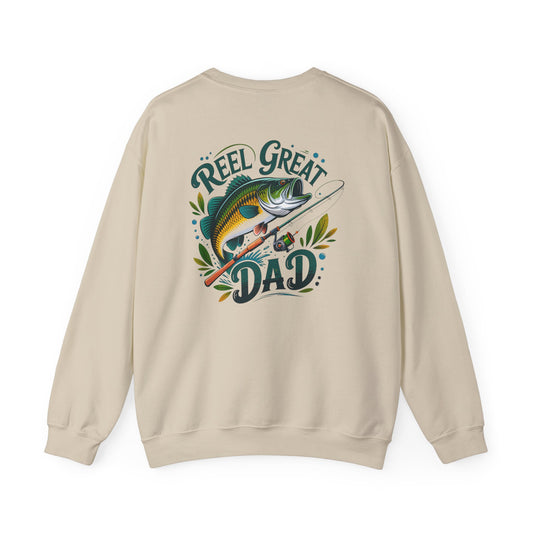 Reel Great Dad Fishing Sweatshirt Printify