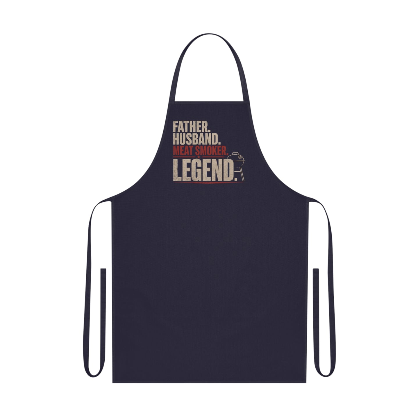 Father Husband Meat Smoker Legend BBQ Apron Printify
