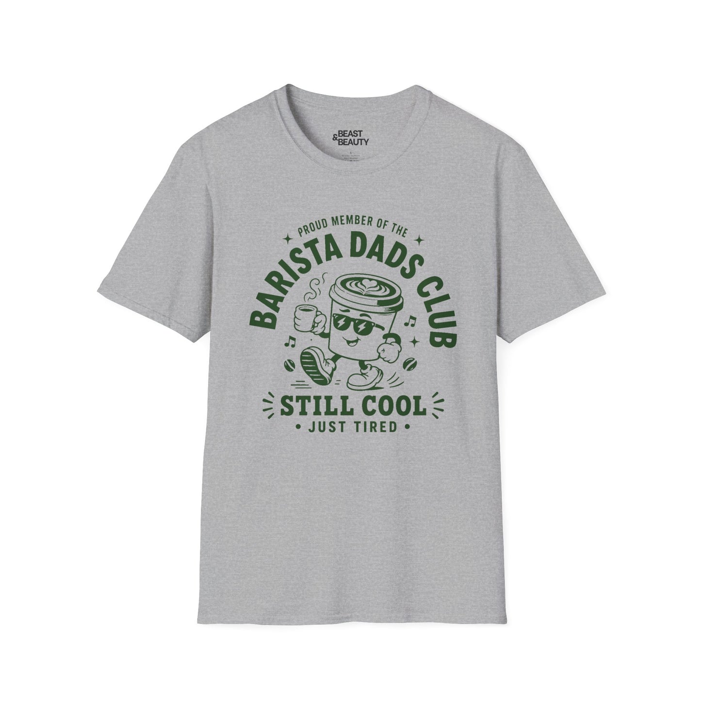 Barista Dads Club Emblem T-Shirt Printify