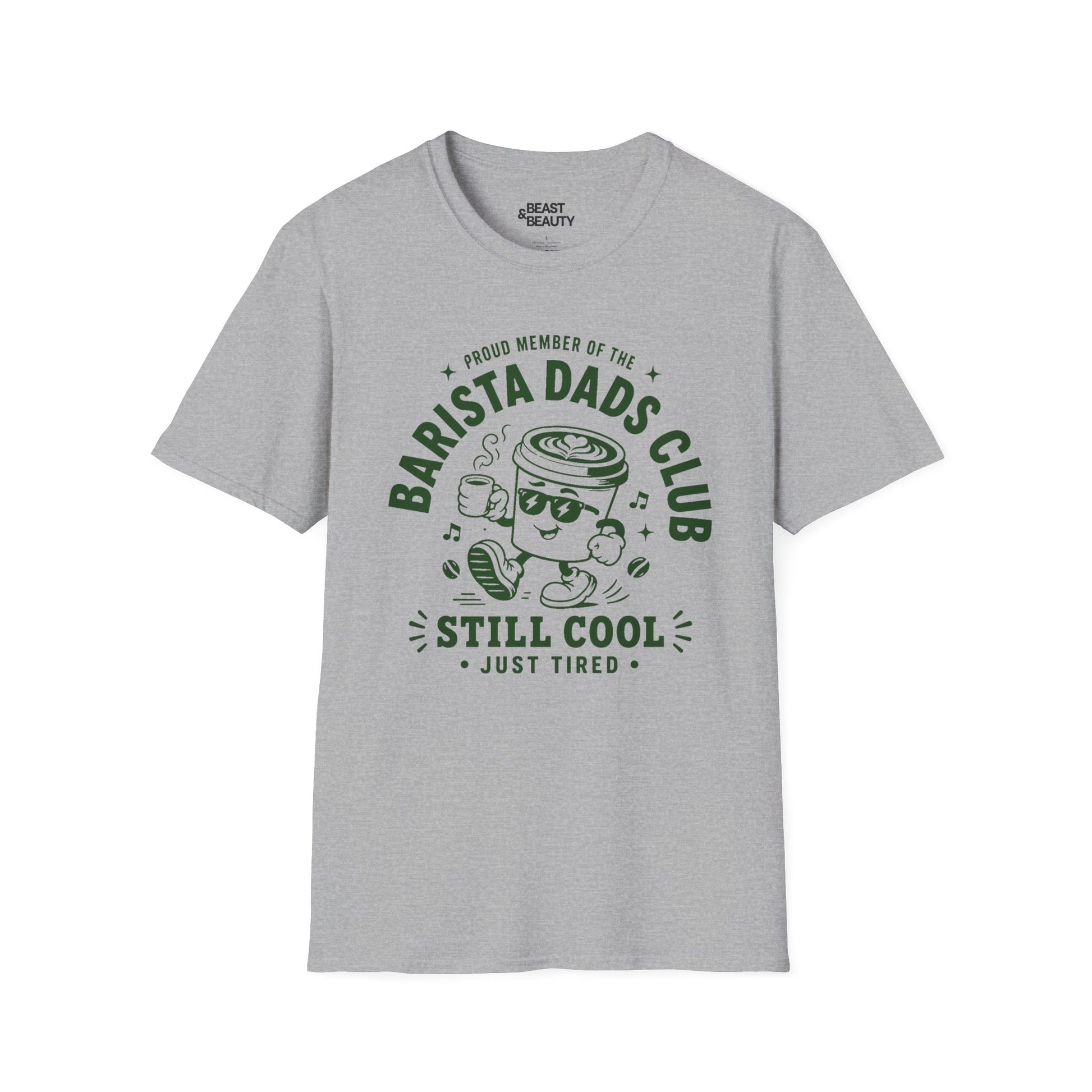 Barista Dads Club Emblem T-Shirt Printify
