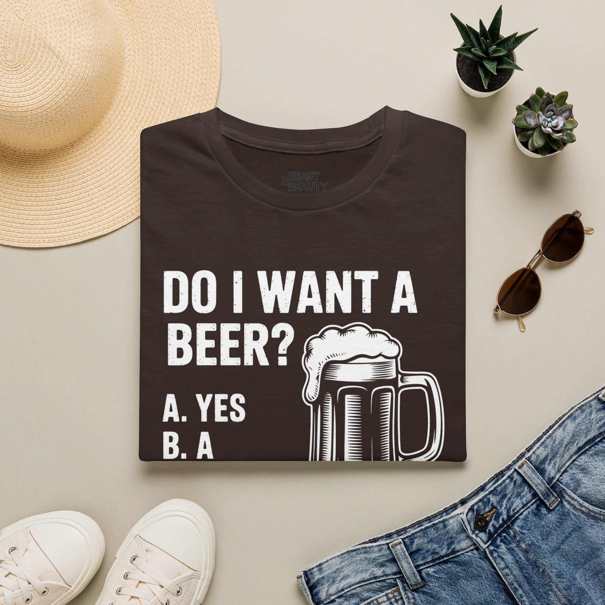 Do I Want a Beer Dad T-Shirt Printify