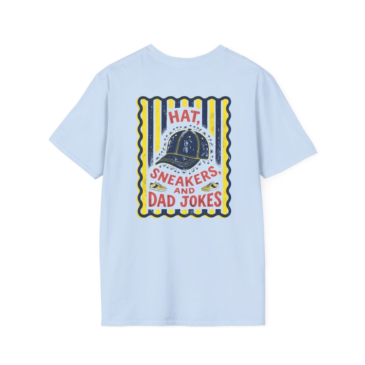 Hat Sneakers And Dad Jokes T-Shirt Printify