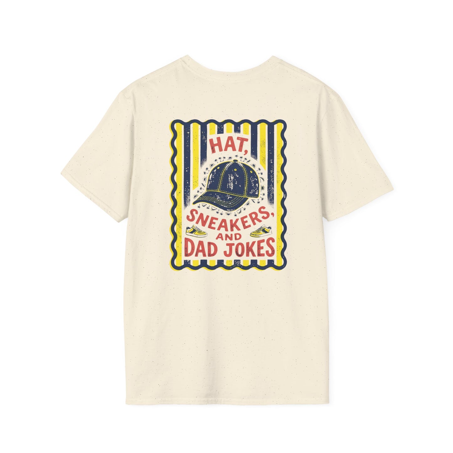 Hat Sneakers And Dad Jokes T-Shirt Printify