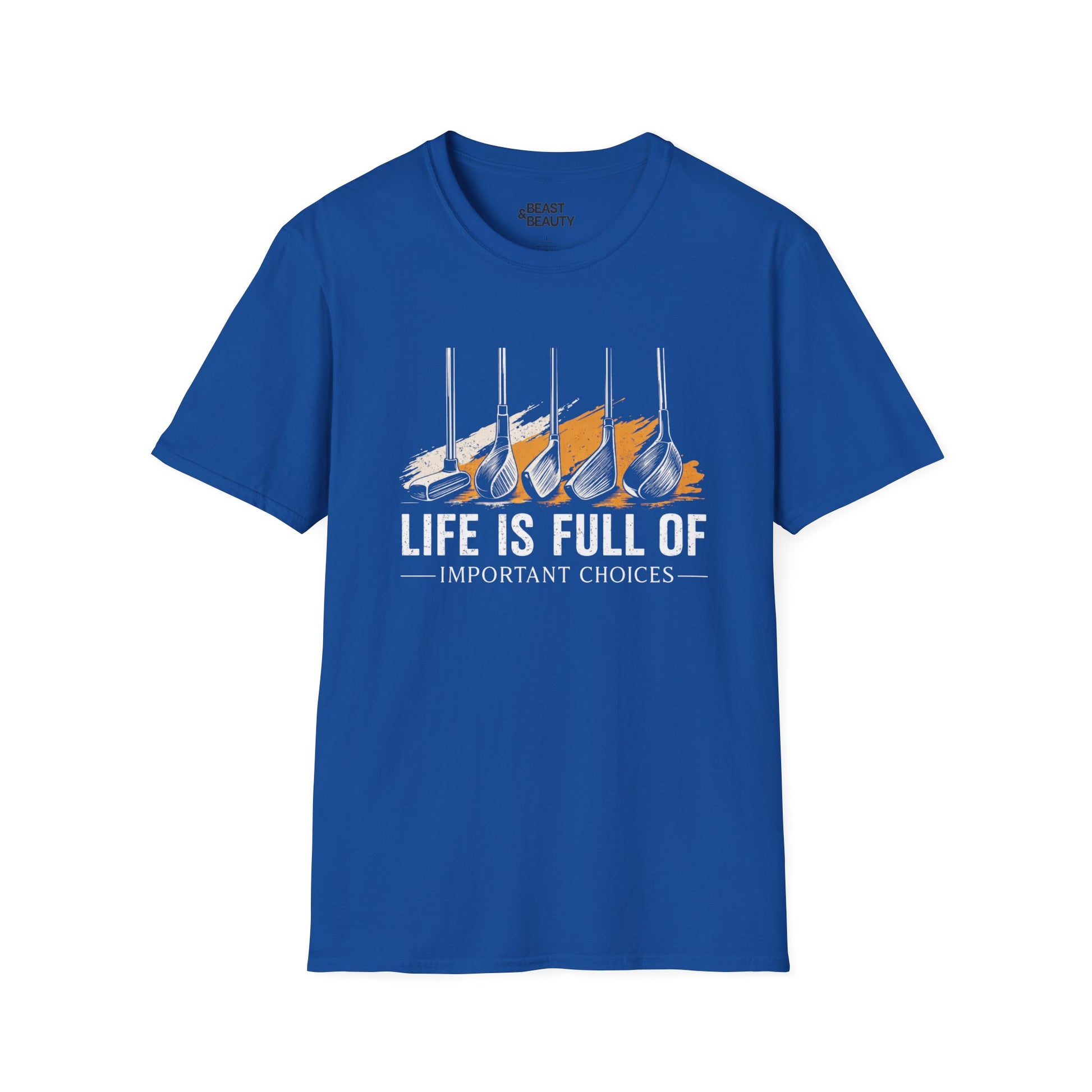 Life Is Full of Important Choices Golf T-Shirt t-shirt product image 4 from Beast and Beauty