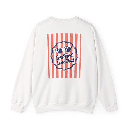Certified Cool Dad Retro Sweatshirt Printify