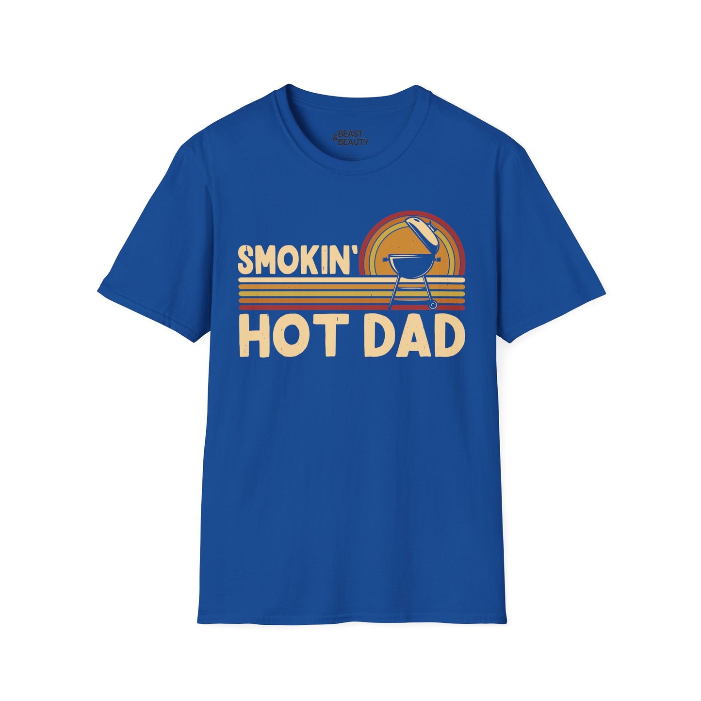 Smokin' Hot Dad BBQ Father's Day T-Shirt Printify