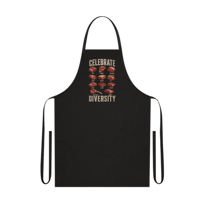 Celebrate Diversity BBQ Meat Cuts Apron Printify