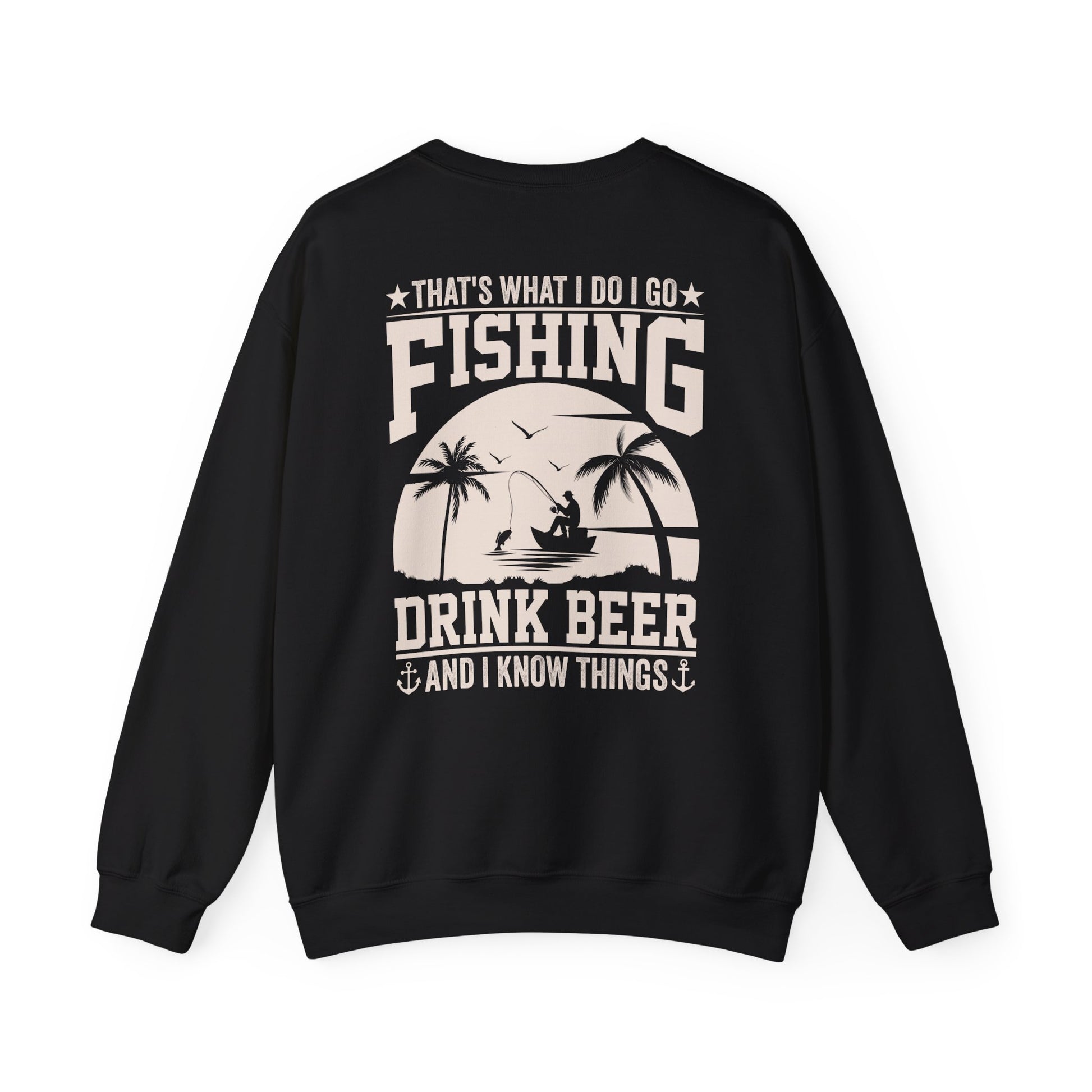 that's what i do i go fishing drink beer and i know things sweatshirt sweatshirt alternate colour product image