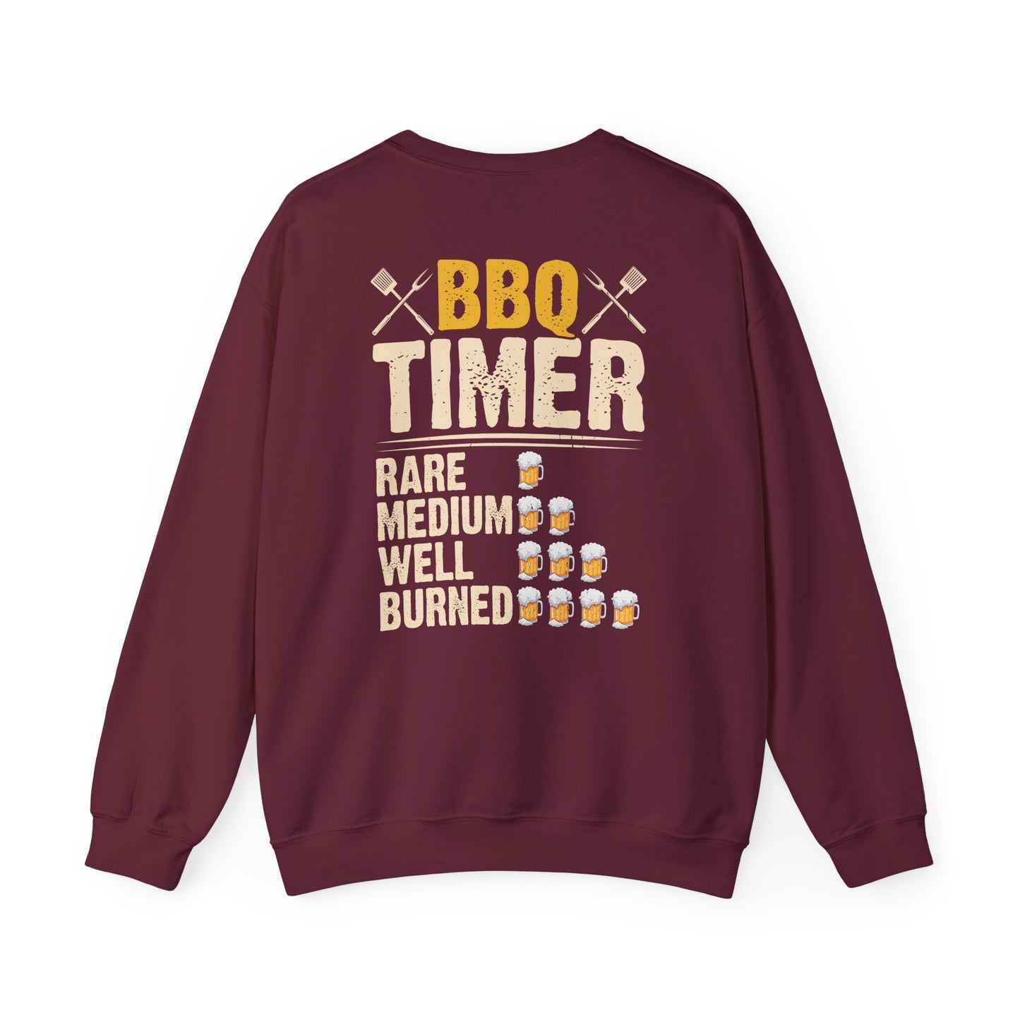 BBQ Timer Funny Grilling Sweatshirt sweatshirt view 3