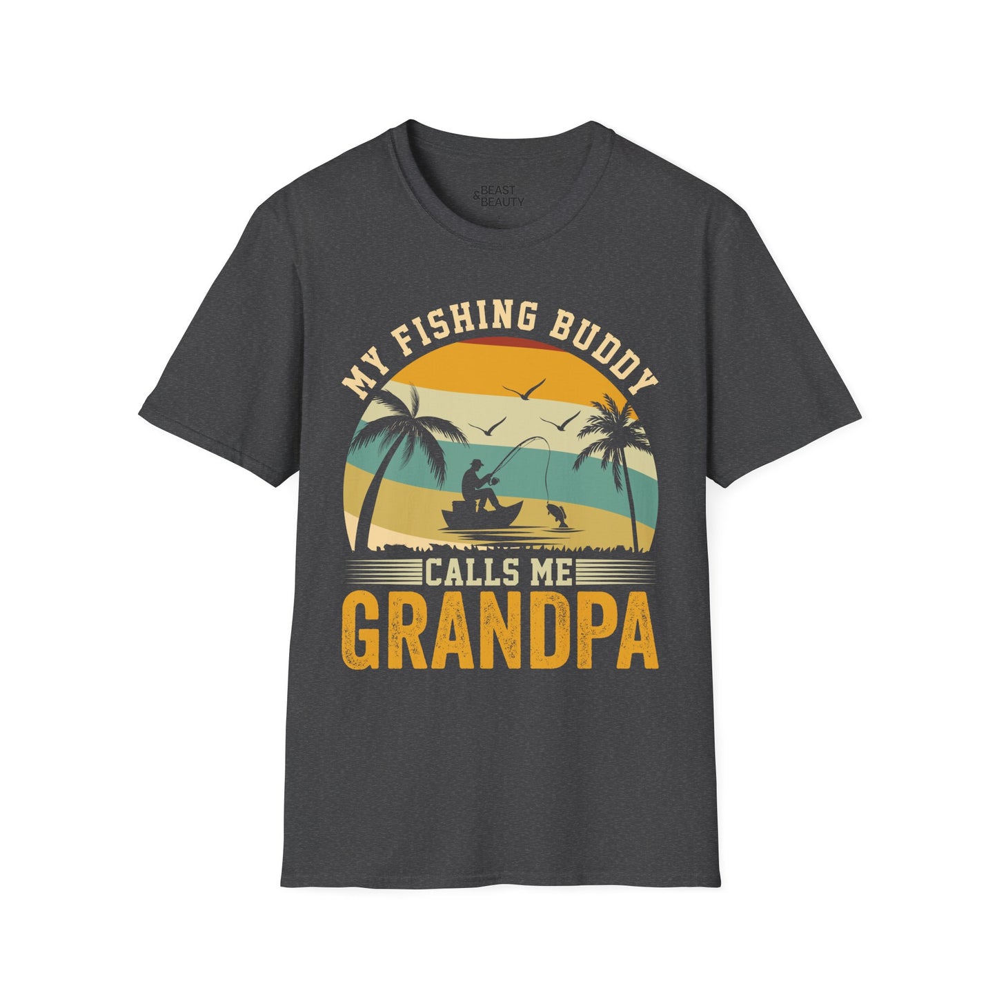 My Fishing Buddy Calls Me Grandpa T-Shirt Printify