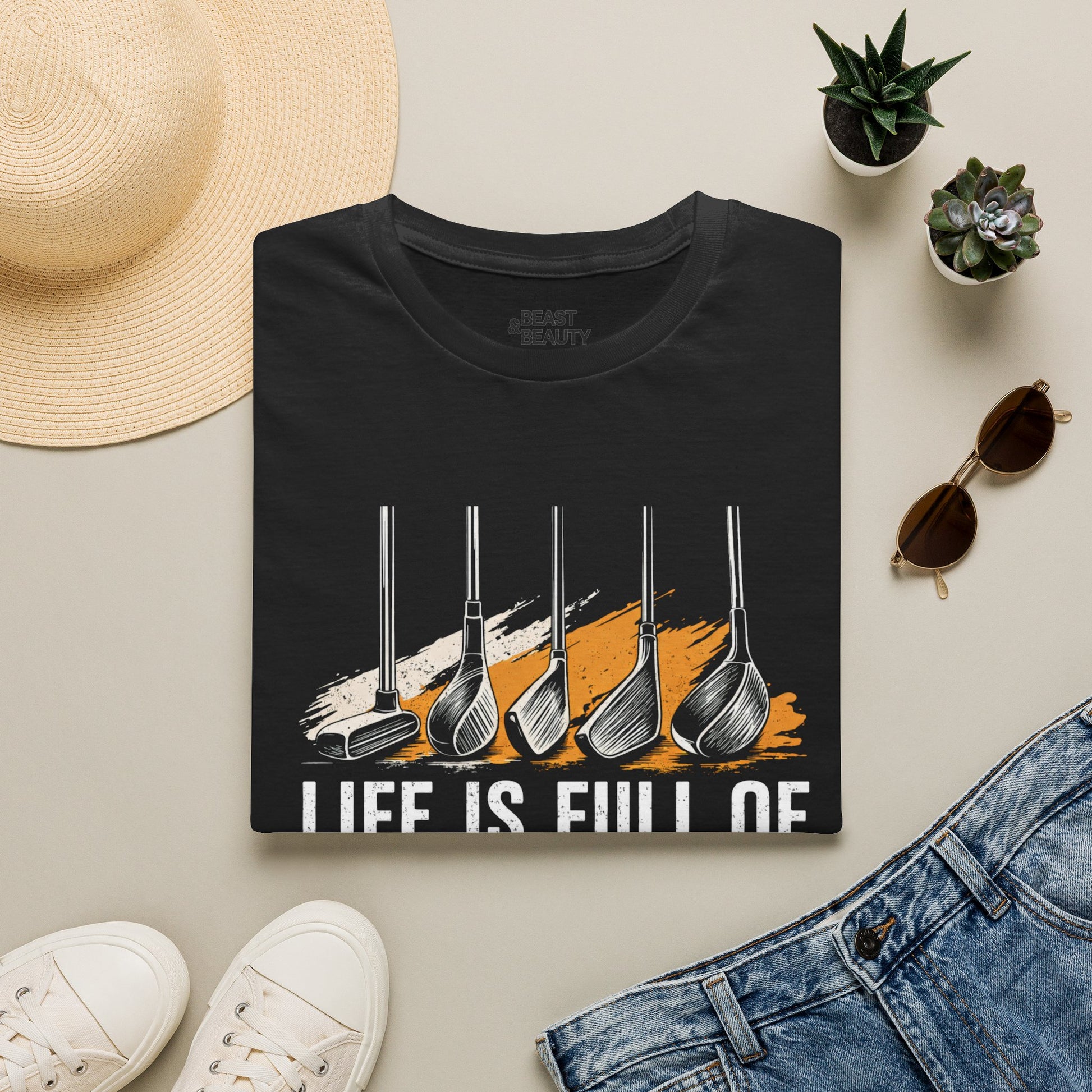 Life Is Full of Important Choices Golf T-Shirt Printify