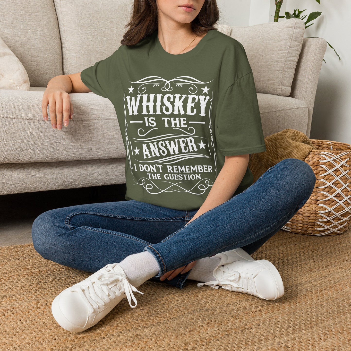 Whiskey Is the Answer T-Shirt Printify
