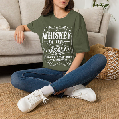 Whiskey Is the Answer T-Shirt Printify