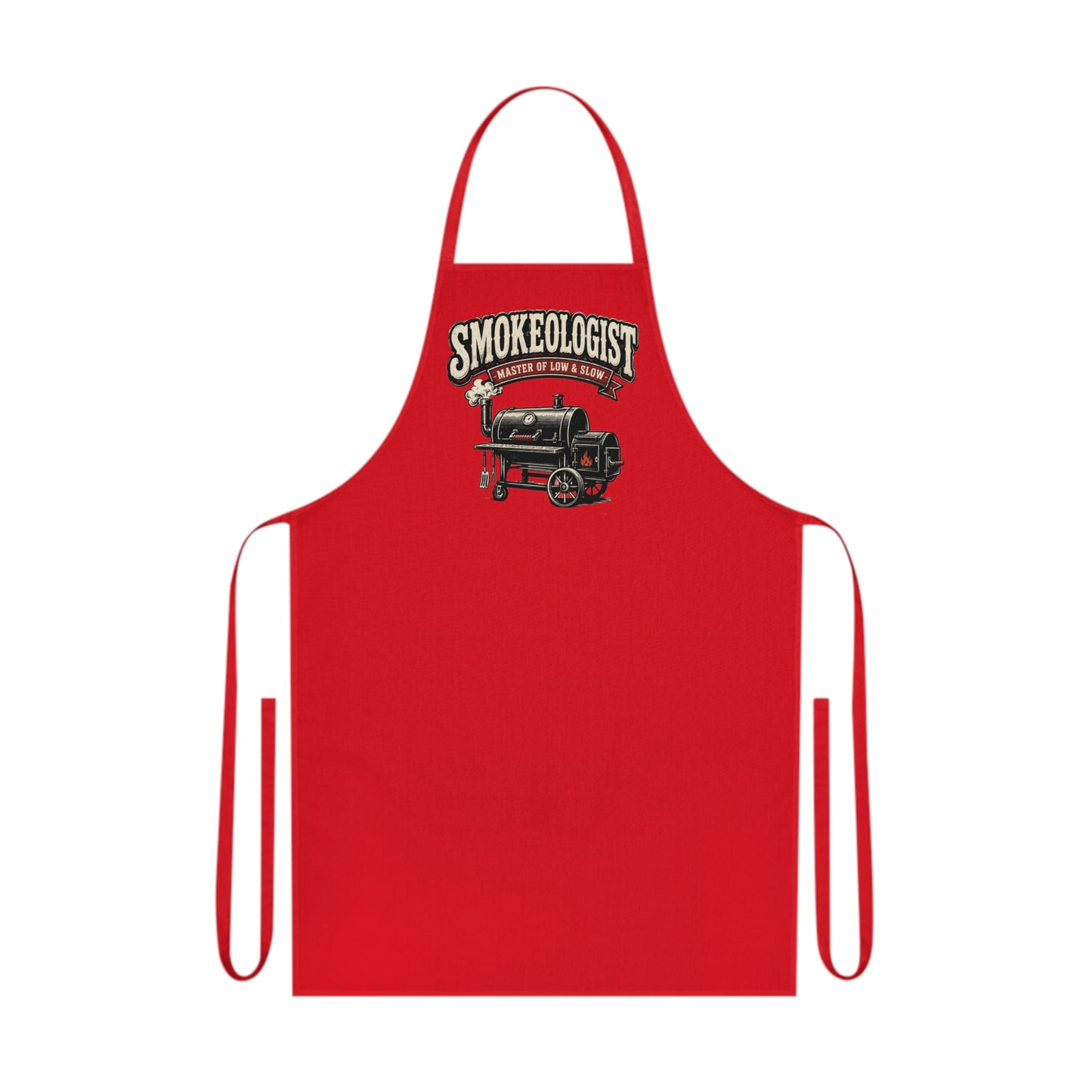 Smokeologist Master of Low & Slow BBQ Apron Printify