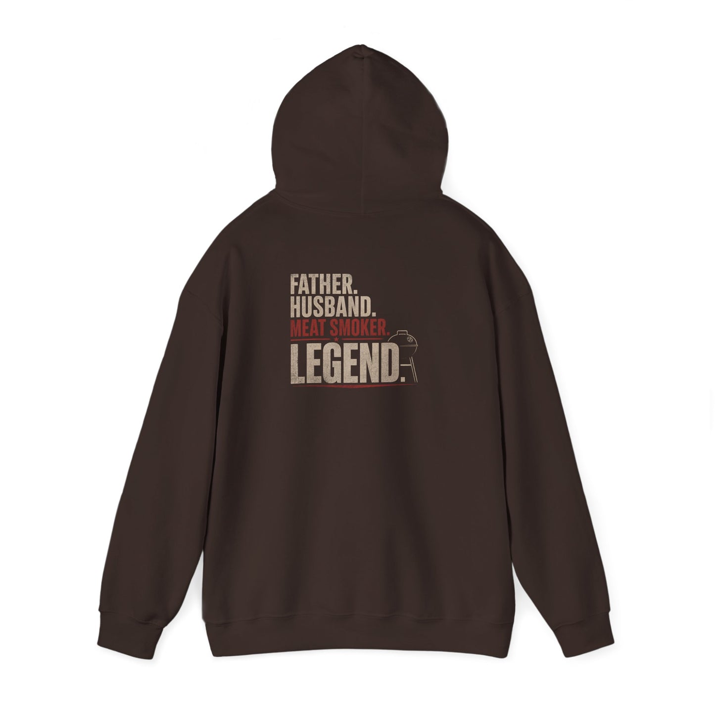 Father Husband Meat Smoker Legend BBQ Hoodie Printify
