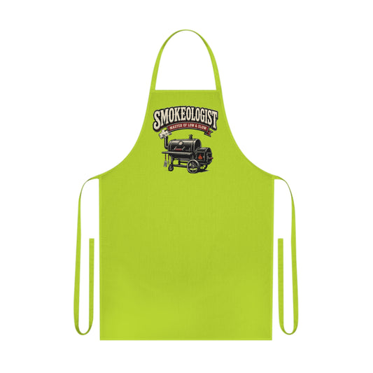 Smokeologist Master of Low & Slow BBQ Apron Printify