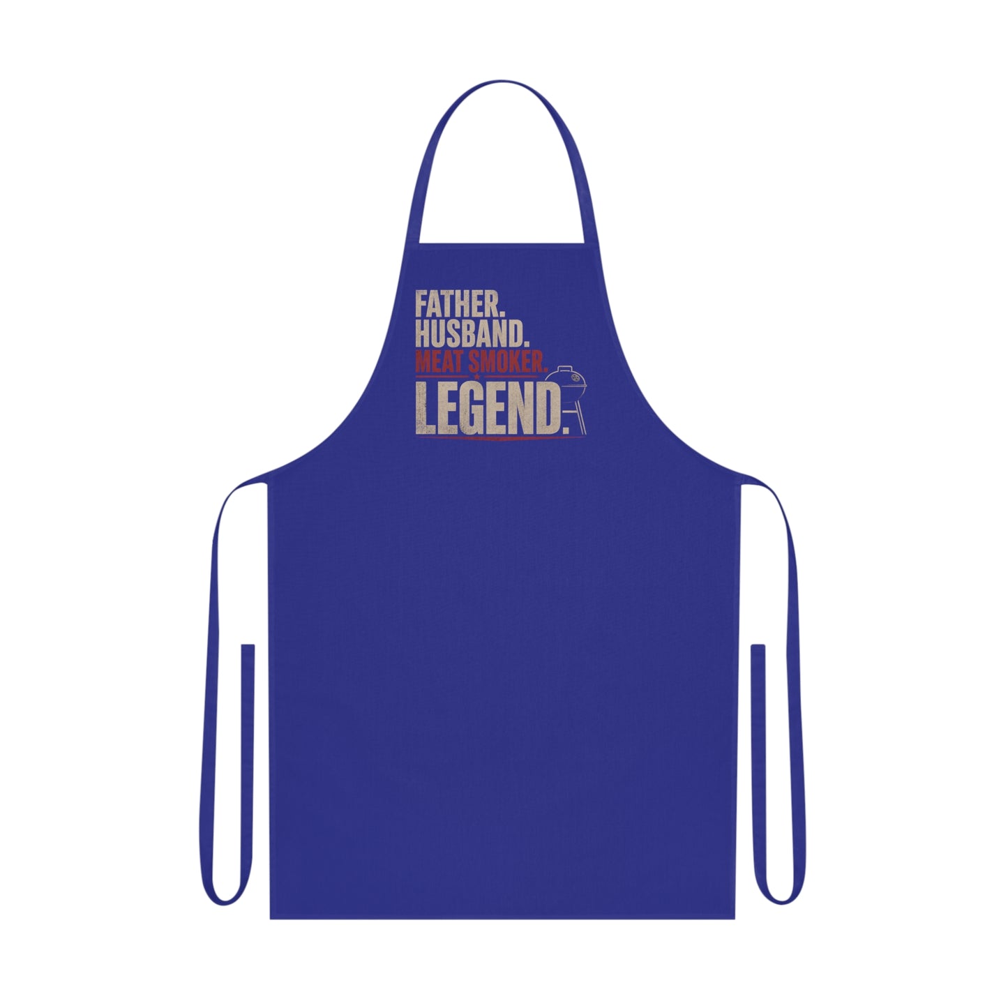 Father Husband Meat Smoker Legend BBQ Apron Printify