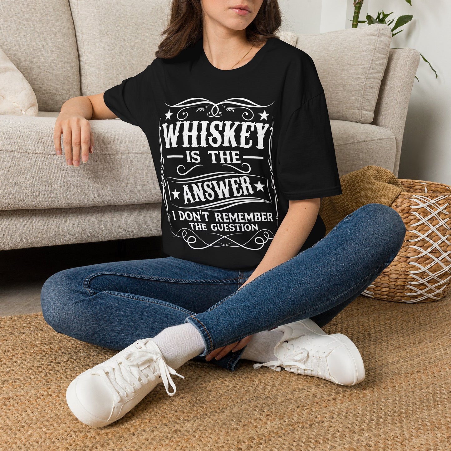 Whiskey Is the Answer T-Shirt Printify