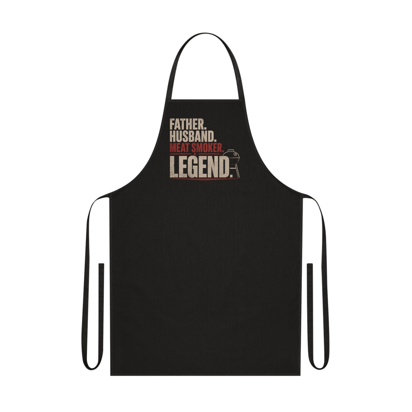 Father Husband Meat Smoker Legend BBQ Apron Printify