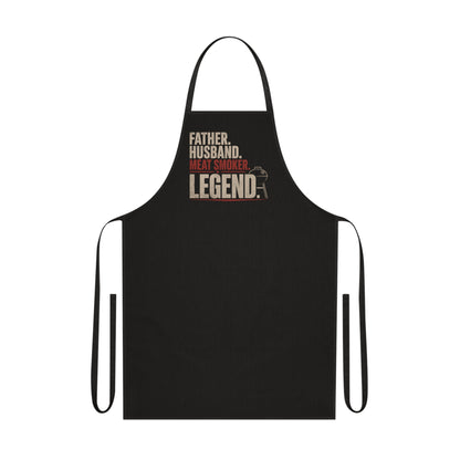 Father Husband Meat Smoker Legend BBQ Apron Printify
