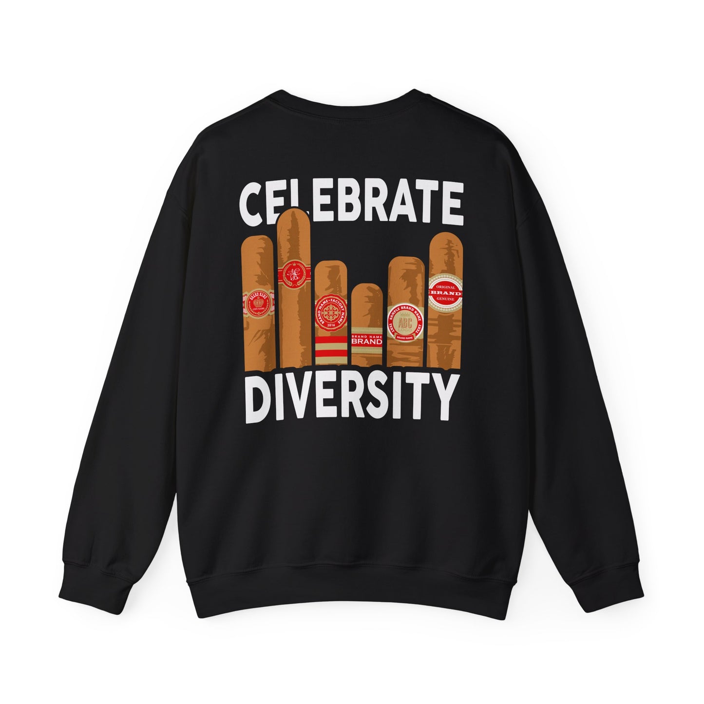 Celebrate Diversity Cigar Lover Sweatshirt — graphic sweatshirt by Beast & Beauty