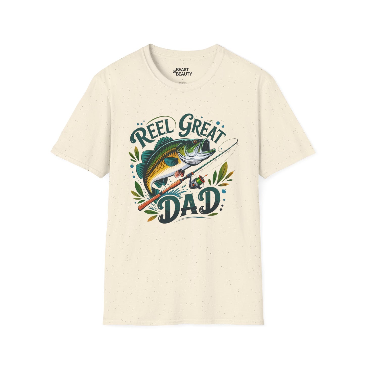 Reel Great Dad Father's Day Fishing T-Shirt Printify