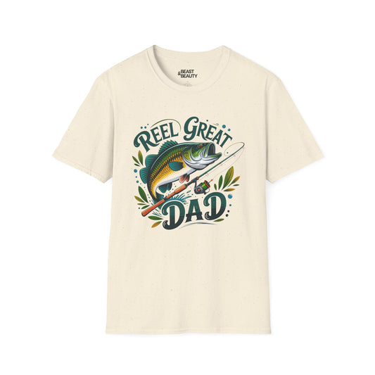Reel Great Dad Father's Day Fishing T-Shirt Printify