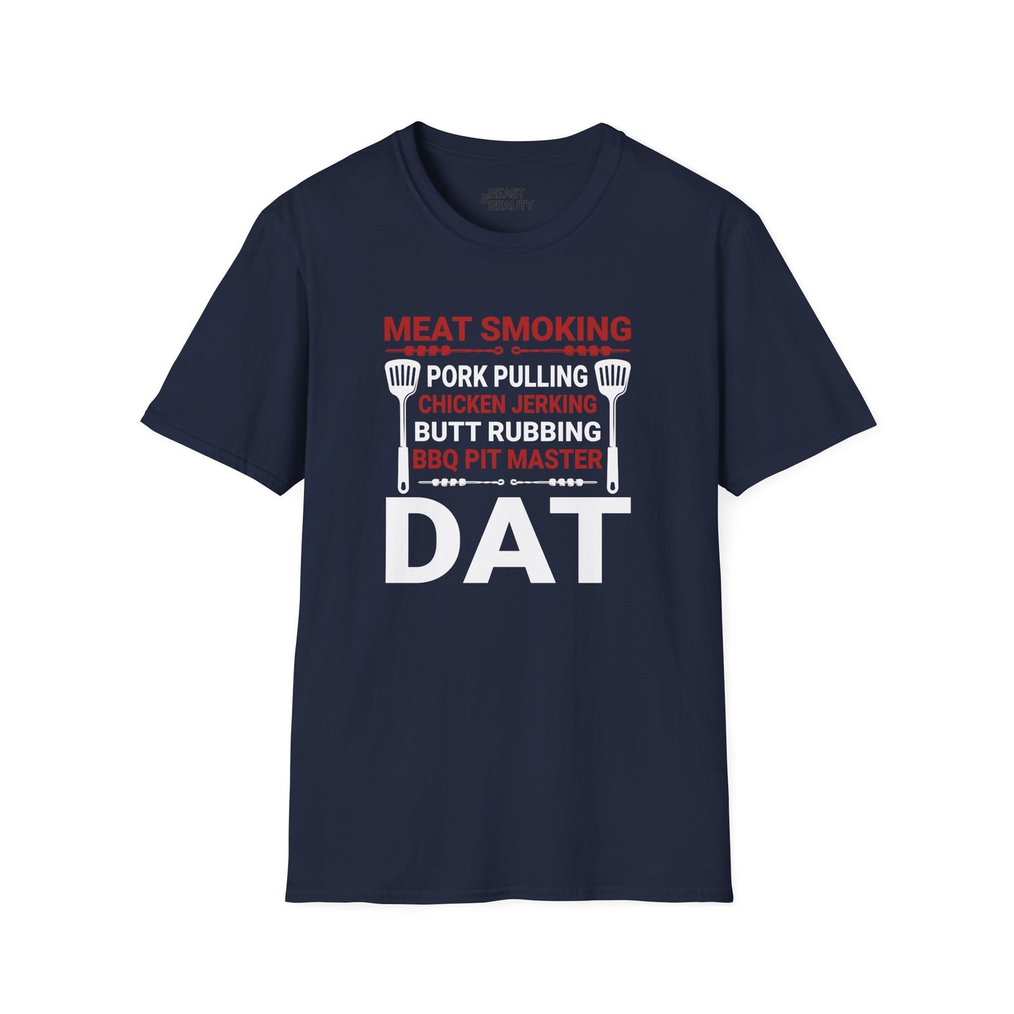 Meat Smoking Pork Pulling BBQ Pit Master Dad T-Shirt Printify
