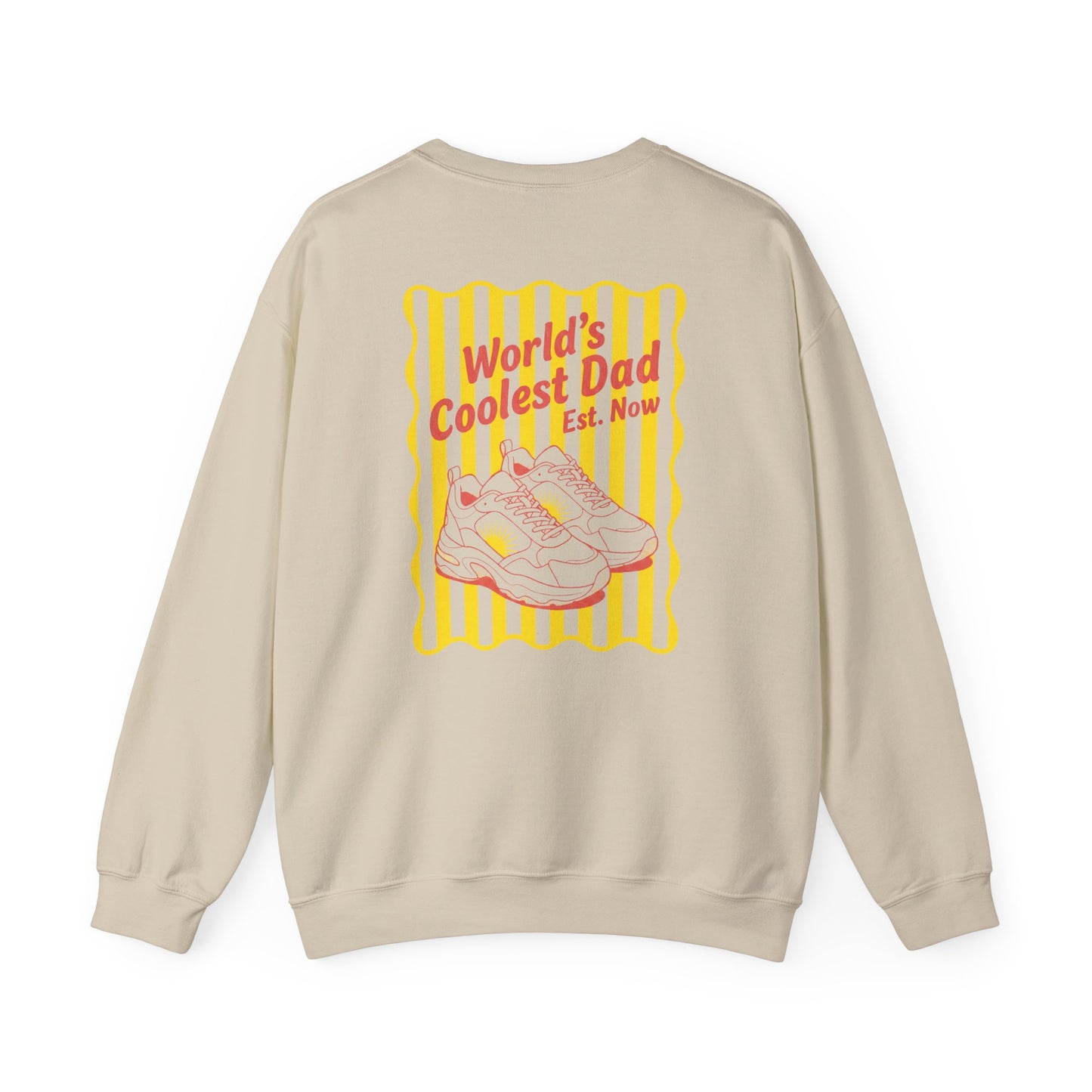 World's Coolest Dad Retro Sweatshirt Printify