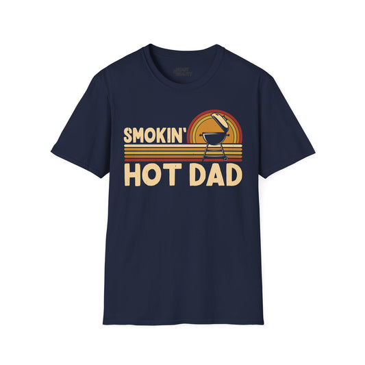 Smokin' Hot Dad BBQ Father's Day T-Shirt Printify