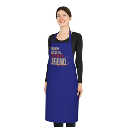 Father Husband Meat Smoker Legend BBQ Apron Printify