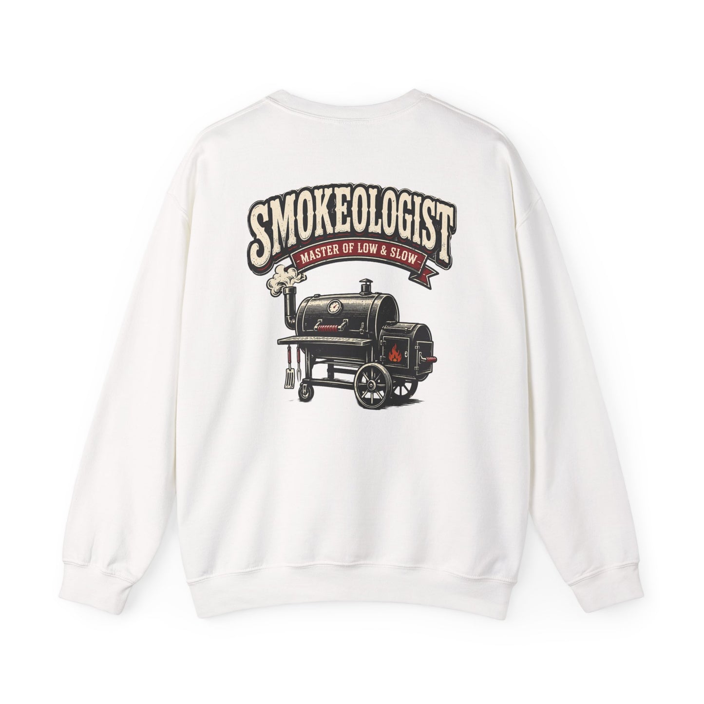 Smokeologist Master of Low & Slow BBQ Sweatshirt Printify