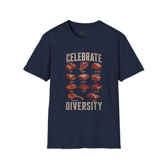 Celebrate Diversity Dad T-Shirt Printify