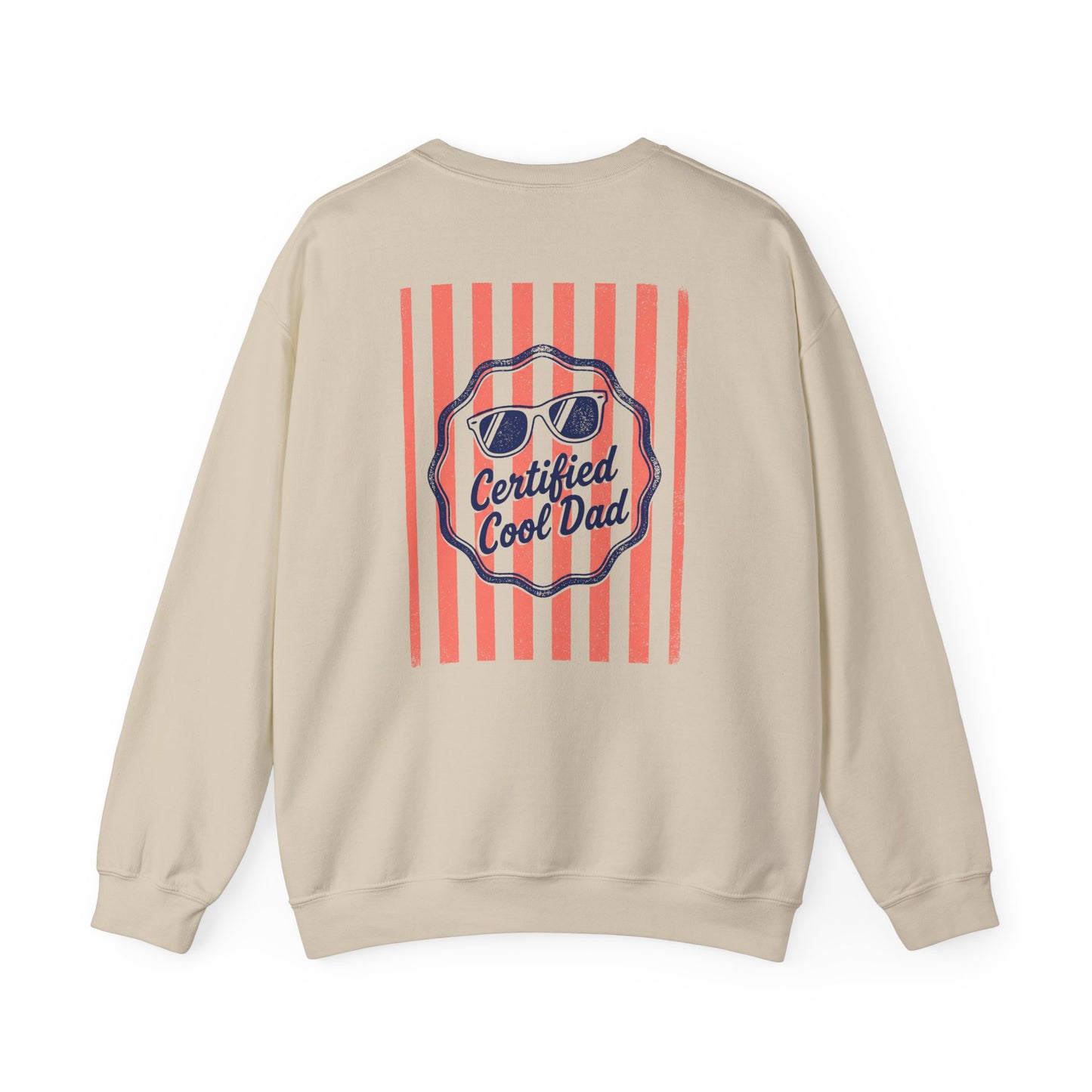 Certified Cool Dad Retro Sweatshirt Printify