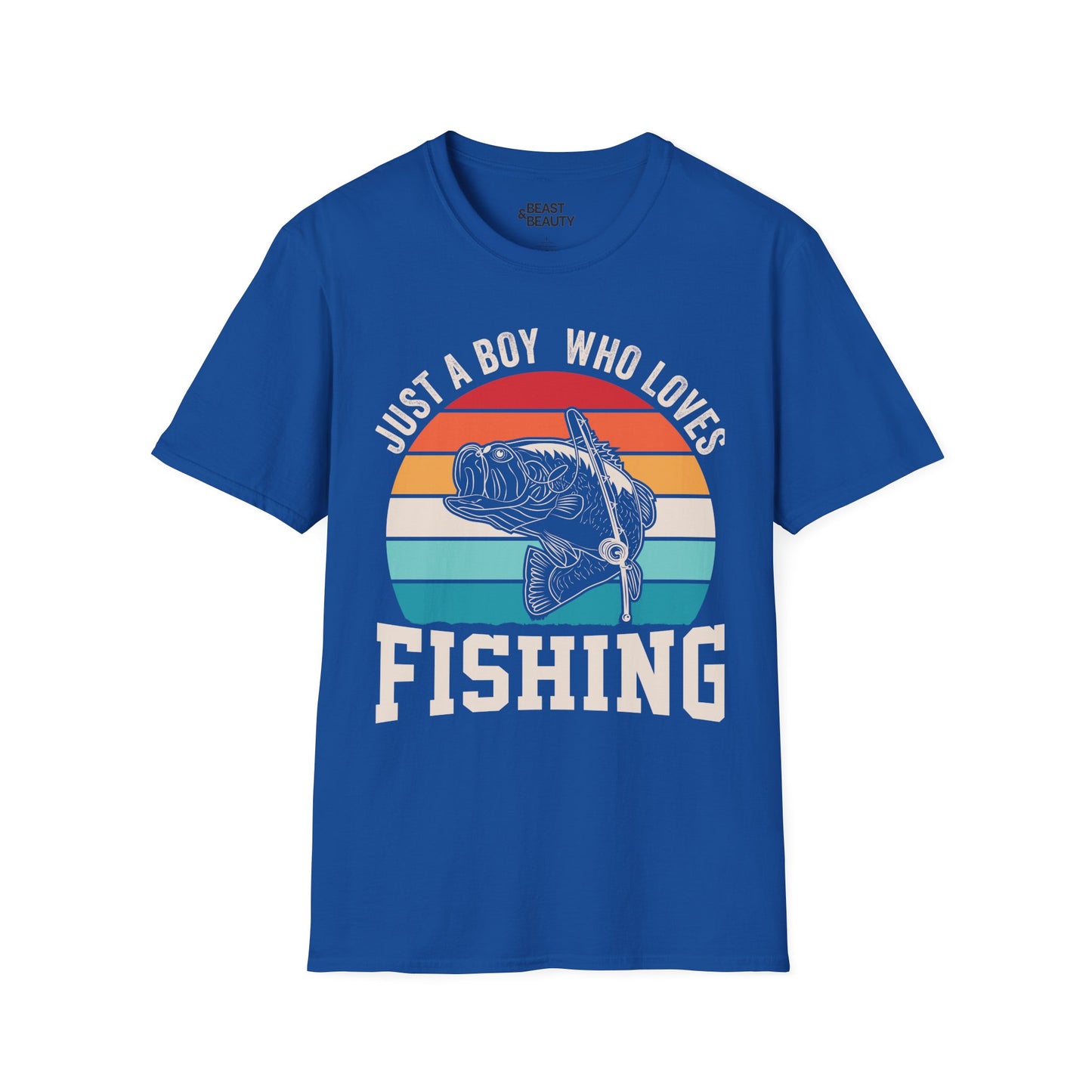 Just A Boy Who Loves Fishing T-Shirt Printify