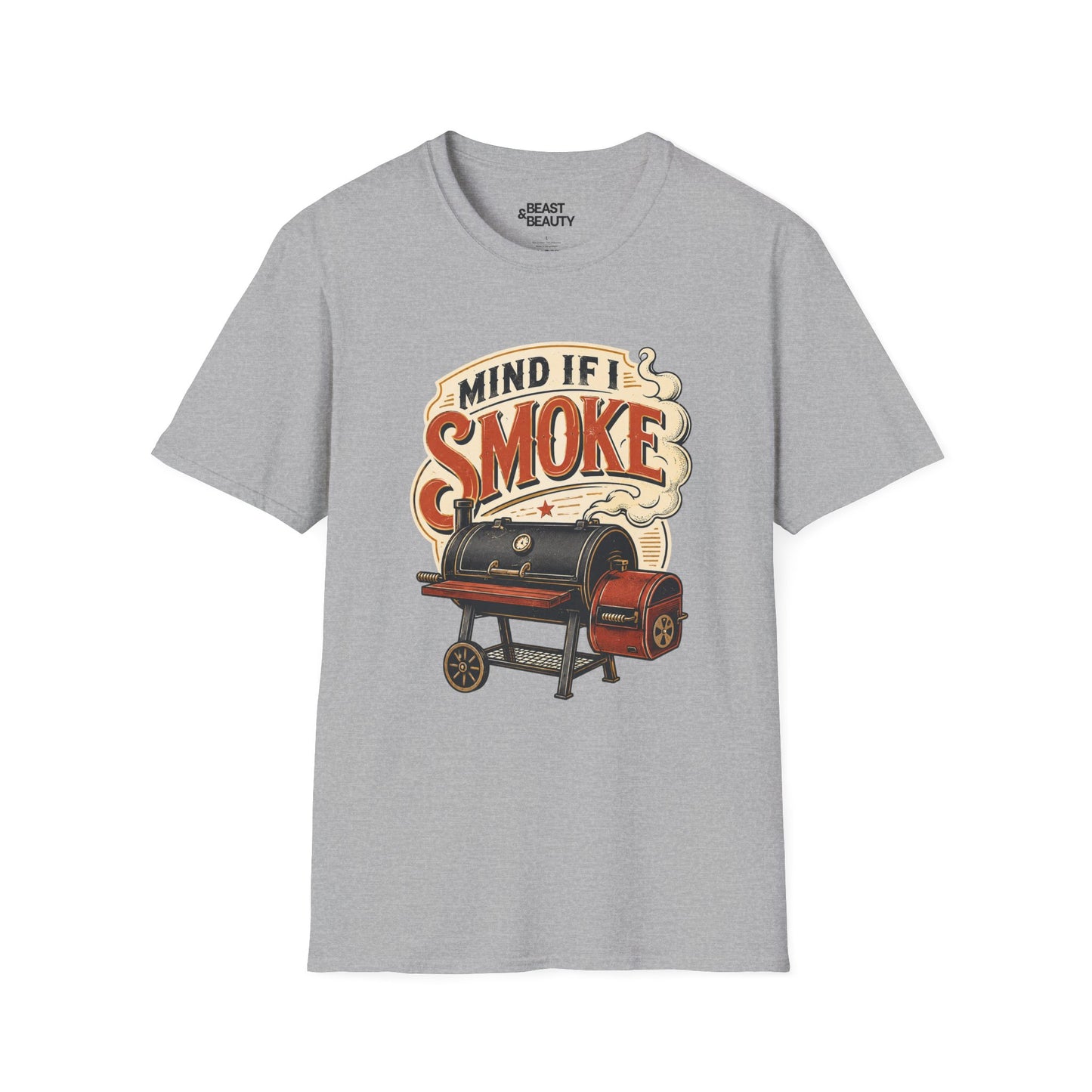 Mind If I Smoke BBQ Smoker Dad T-Shirt Printify