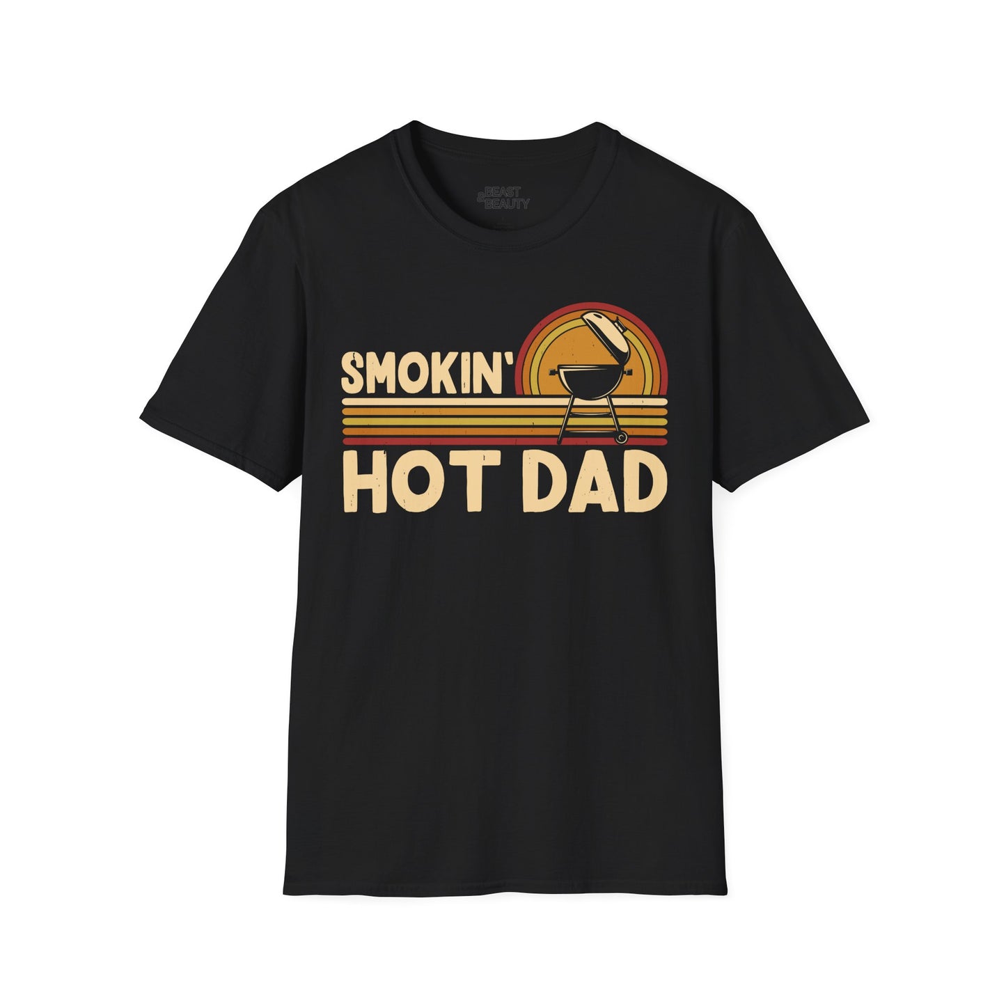 Smokin' Hot Dad BBQ Father's Day T-Shirt Printify