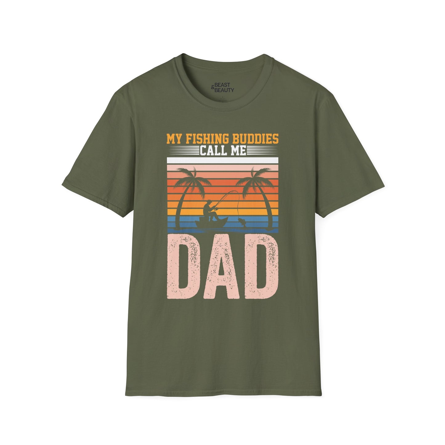 My Fishing Buddies Call Me Dad T-Shirt Printify