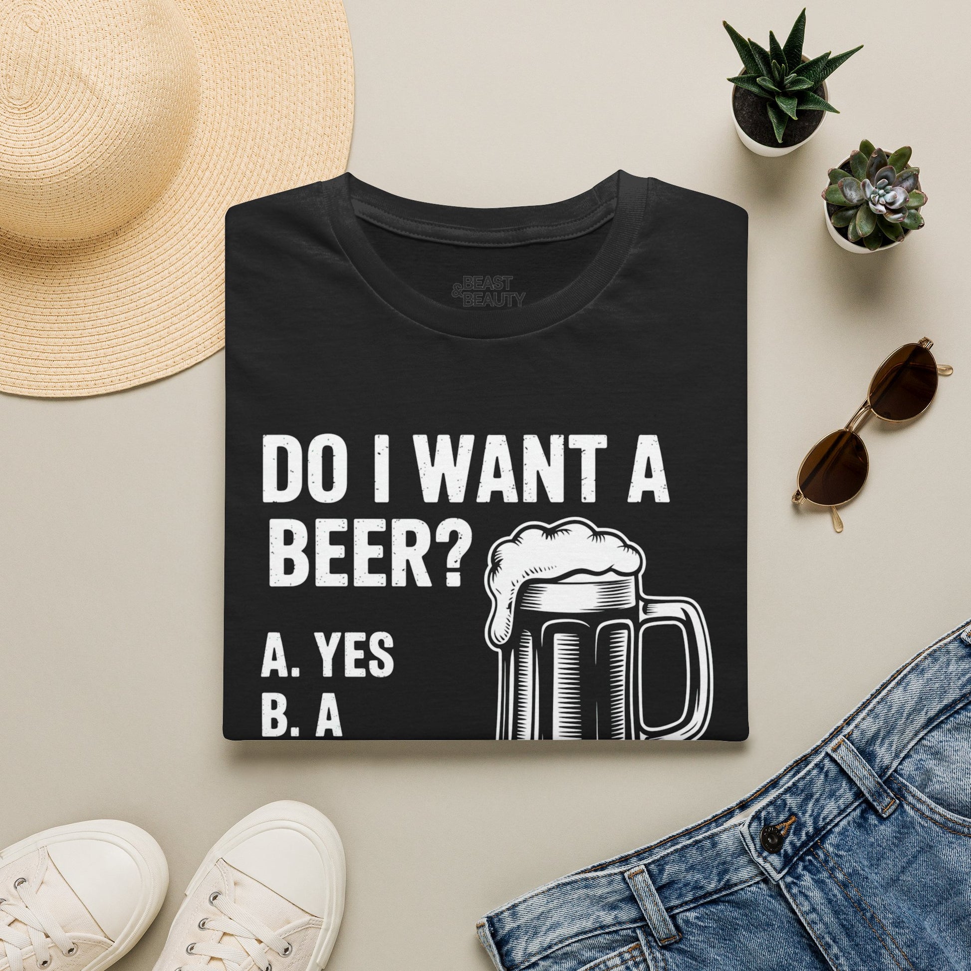 Do I Want a Beer Dad T-Shirt Printify