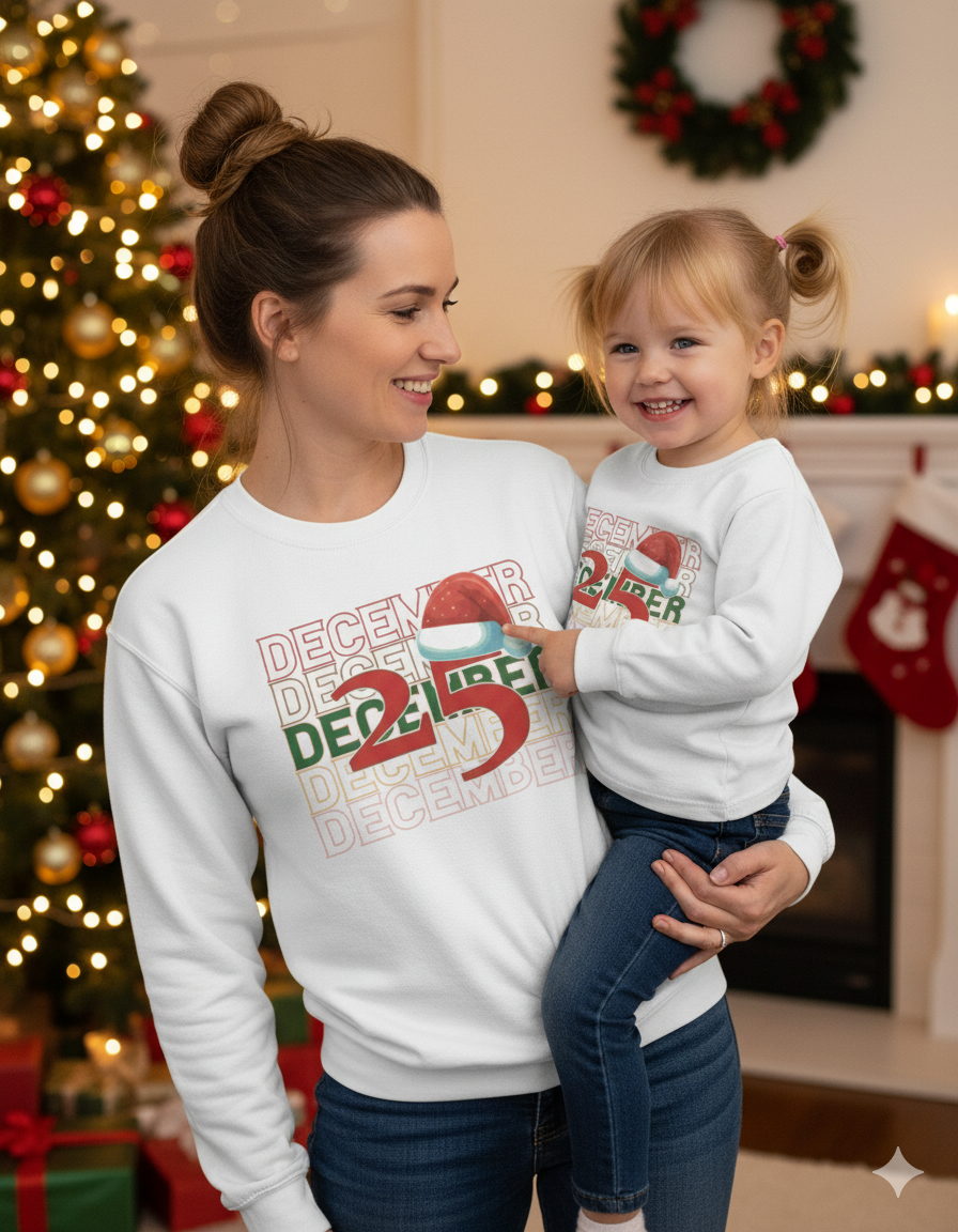 25 December Christmas Sweatshirt – Festive Holiday Jumper