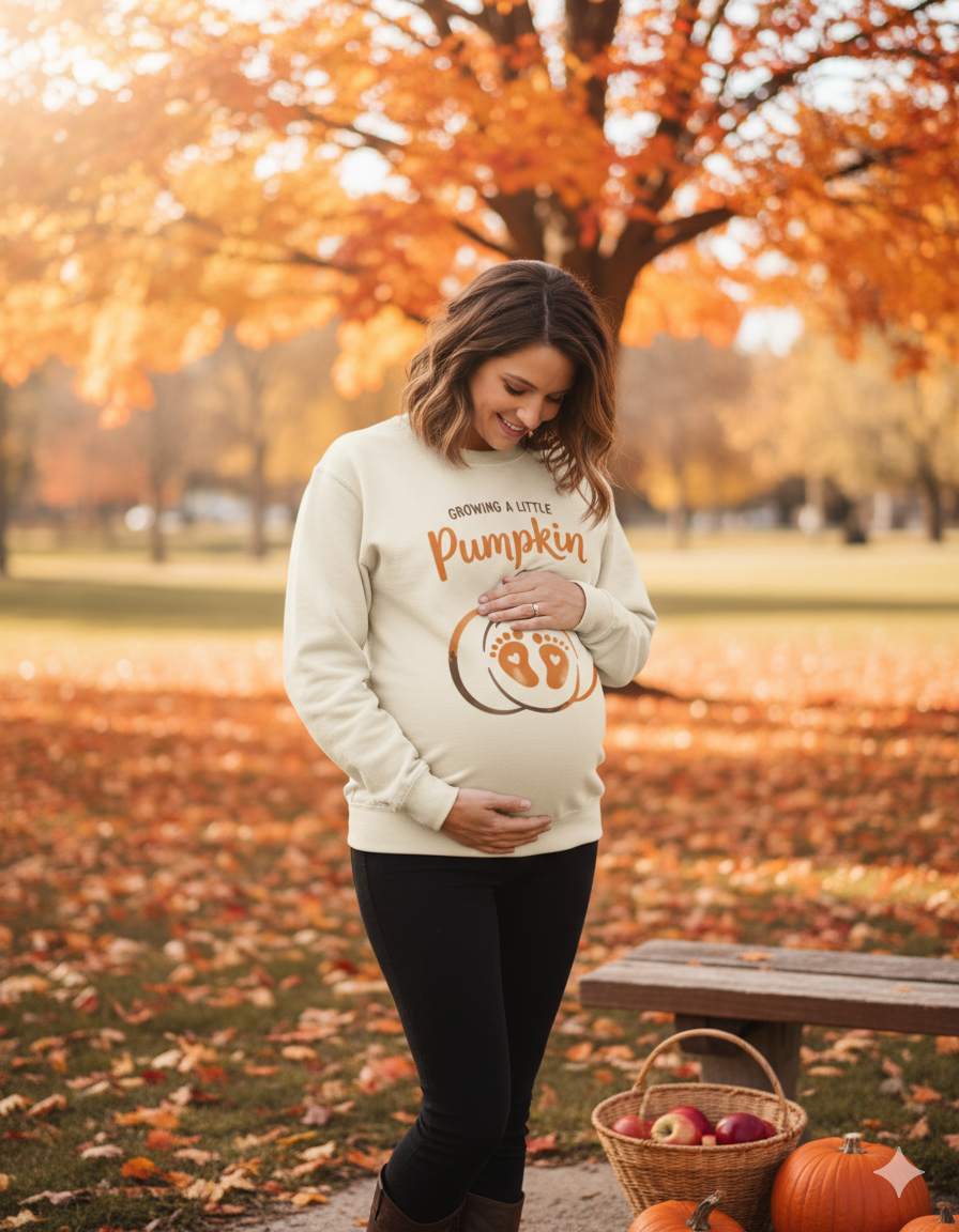 Growing a Little Pumpkin Sweatshirt | Pregnancy Announcement Jumper
